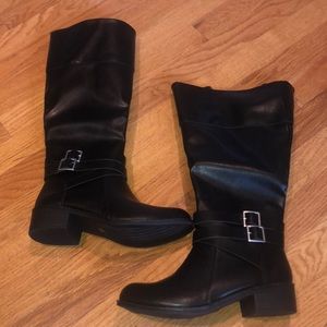 black high boots